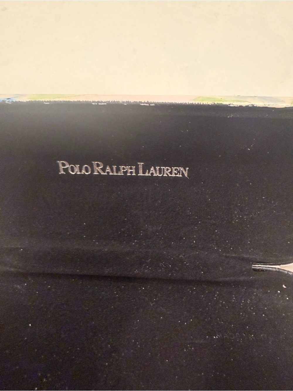 Polo by Ralph Lauren Pink Floral Eyeglass Case with Hand-Painted Roses